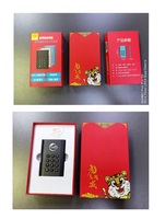 Tahan debu dan tahan air 256GB/512GB/1TB USB 3.0 kunci Digital enkripsi seluler Hard Disk SSD untuk penggunaan komputer hitam