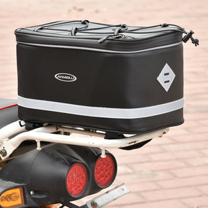 Sac de siège arrière de vélo multifonctionnel étanche 12L PU avec <span class=keywords><strong>porte</strong></span>-bagages à main compartiment à bagages pour vélo - Product Image 1