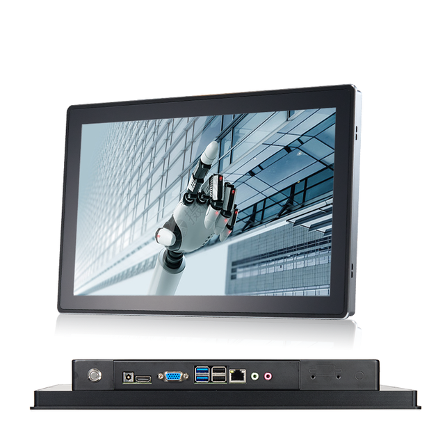 Industrial Touch Panel PC with RS485 RS232 Capacitive Front IP65 Waterproof J1900/I3/I5 4+64g