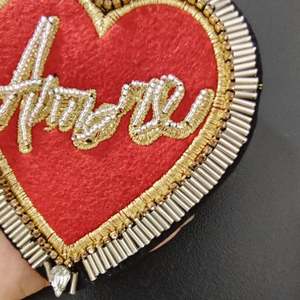 Cross-borderโบฮีเมียนทําด้วยมือเสื้อผ้าอุปกรณ์เสริมท่อ<span class=keywords><strong>ลูกปัด</strong></span>มงกุฎLove DIYผ้าแพทช์ - Product Image 4