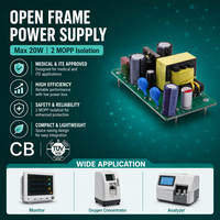 Fabricant de cartes de circuits imprimés 20W 36W 65W, bloc d'alimentation 9V 12V 15V 1.67a 1.34a, adaptateur secteur AC DC à châssis ouvert