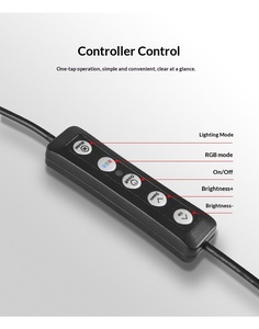 Lampe d'appoint RVB extensible de 8 pouces pour le streaming en direct, la photographie, les selfies et la beauté, avec effet de lumière dynamique - Product Image 4