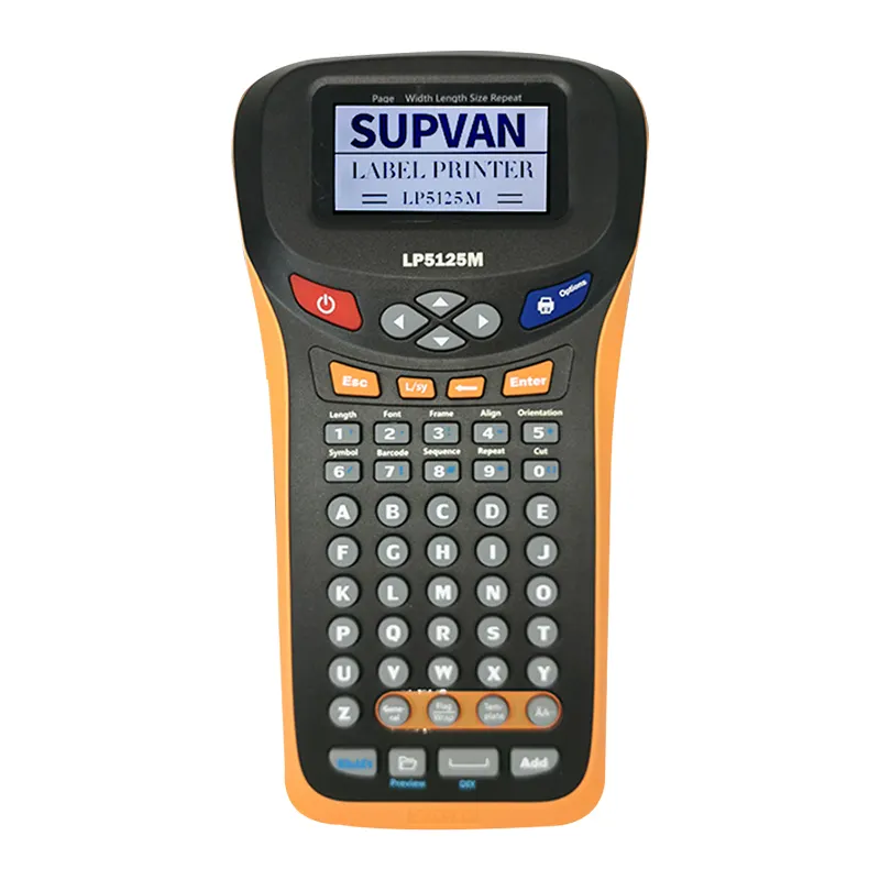 SUPVAN, venta al por mayor, Compatible, Brother, 3,5mm-12mm P, impresora de cinta táctil, impresora de etiquetas de transferencia térmica de mano