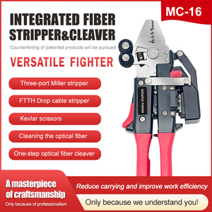 Signal Fire Versatile Fighter MC-16 Outil FTTH multifonctionnel intégré pour le dénudage et la coupe de fibres, avec ciseaux et tampon de nettoyage en coton - Product Image 2