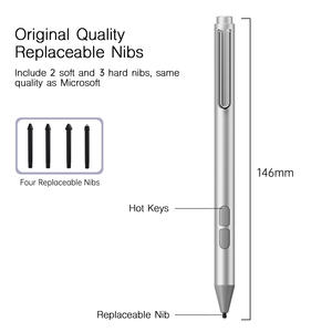 Stylet MPP 2.0 pour <span class=keywords><strong>Surface</strong></span> <span class=keywords><strong>Pro</strong></span>/Go/Book, stylet tactile pour tablette, protocole 4096, sensibilité à la pression, stylet tactile en aluminium capacitif - Product Image 5