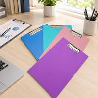 Pochette à clip A4 en PP, pliable, pour examens, bloc-notes, porte-documents avec impression personnalisée
