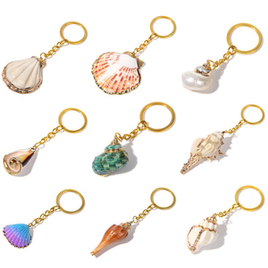 Nuevo Llavero <span class=keywords><strong>de</strong></span> Moda con Diseño <span class=keywords><strong>de</strong></span> Concha <span class=keywords><strong>de</strong></span> Playa, Logotipo Personalizado, Cadena <span class=keywords><strong>de</strong></span> Metal <span class=keywords><strong>de</strong></span> Aleación, Portamonedas Hecho a Mano, Recuerdo, Regalo - Product Image 2