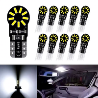 Ampoule LED T10 W5W Canbus 3014 SMD pour éclairage intérieur de voiture, plaque d'immatriculation, 194 18 SMD, sans erreur, lampe de signalisation de stationnement, blanc, DC 12V