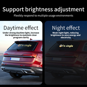 Màn hình LED mềm, hiển thị thông điệp, đèn LED linh hoạt, bảng hiệu LED mềm, bảng hiệu LED lập trình được, đèn LED hình mắt quỷ cho xe tải, ô tô, xe buýt, kính chắn gió - Product Image 5