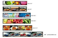 Écran publicitaire LCD ultra-large étiré avec garantie d'un an pour usage intérieur, graphiques d'animation pour centres commerciaux, compatible SDK