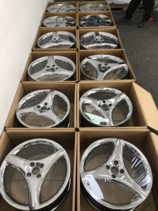 Jantes forgées Chrome O Z Style à trois branches 5x112 pour Volkswagen Beetle Golf Jetta Bora Mk1 Mk4 A4 Pq34 pour <span class=keywords><strong>Audi</strong></span> <span class=keywords><strong>Tt</strong></span> - Product Image 6
