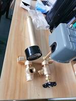 Kit de Instalación de Conexión en T para Tanque de Pozo de Agua con Conexión en T de 1\" x 11\" con Grifos Delanteros Dobles