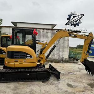 Excavatrice Caterpillar 305C d'occasion, marque japonaise d'origine, 5 tonnes, mini-excavatrice sur chenilles en caoutchouc. - Product Image 4