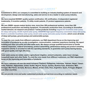 AC DC 1HP 1.5hp 2HP <span class=keywords><strong>3HP</strong></span> مضخة هجينة 4HP بئر عميقة مضخة شمسية للزراعة - Product Image 5