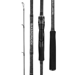 Caña de Pescar Bassongin MH de Acción Rápida, Reforzada con Carbono Cruzado, para Lanzamientos Largos, Pesca en Mar, Especial para Lubina - Product Image 5
