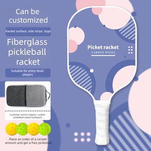 Pala <span class=keywords><strong>de</strong></span> Pickleball Personalizable con Logotipo, Sólida, Duradera, Moderna, Ligera, con Núcleo <span class=keywords><strong>de</strong></span> Panal <span class=keywords><strong>de</strong></span> Abeja y <span class=keywords><strong>Fibra</strong></span> <span class=keywords><strong>de</strong></span> <span class=keywords><strong>Vidrio</strong></span>, para Principiantes, Entretenimiento Infantil - Product Image 5