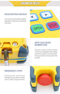 Free Accessories Industrial Wireless Radio Remote Control Industrial Remote Control Collision Avoidance Angles 12-440V - Product Image 6