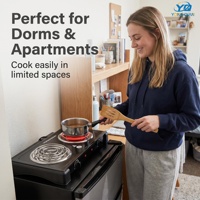 Kompor Listrik Ganda YQ-200H-2 2 x 1000W 150mm dengan Plat Masak Spiral Coil, Ringkas, untuk Meja Dapur, Bersertifikasi CE CB