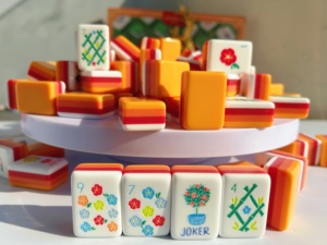 Jeu de Mahjong Américain de Précision à 160 Tuiles, Luxe 4 Couches, Personnalisé en Acrylique, Portable pour Joueurs Professionnels, <span class=keywords><strong>Poker</strong></span> & Divertissement - Product Image 3