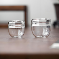 Bocaux et bouteilles en verre borosilicate pour épices, thé aux herbes, boîte de rangement de cuisine, petits récipients de stockage, petit bocal en verre avec couvercle en verre