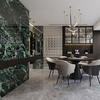 Dalles de pierre grès cérame grises Brazilianite de grandes dimensions 1000x3000mm pour la décoration intérieure commerciale des salons