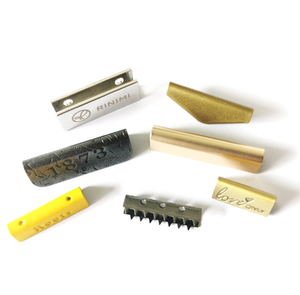 Ribbon Crimp End Cord Folding Claw Rope Belt End Clips Custom Carved Logo Metal <strong>Stopper</strong> 30% Deposit 7-15 Days Acceptd Carton - Product Image 6