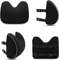 Coussin de voiture ergonomique en mousse à mémoire de forme pour soulager les douleurs lombaires, cervicales et des épaules lors de longs trajets, support cervical et appui-tête