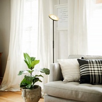 Nouveau design de bureau rond Double face lumineux LED lampes sur pied