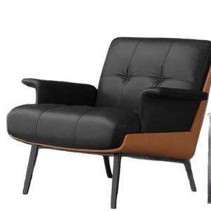 Conjunto de Sofás para Salón de Hotel, Sillones Modernos de Cuero, Mesa de Centro, Combinación de Muebles Duraderos para Recepción de Oficina - Product Image 2