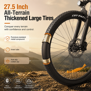 Vélo à pneus larges 2026, autonomie de 60 km, vélos motorisés pour femmes et hommes STV-KQ5-15, batterie longue durée, profitez d'une autonomie allant jusqu'à 40-60 km - Product Image 3