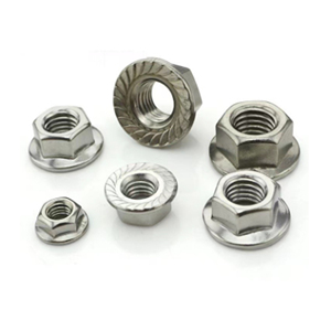 Tuerca hexagonal con brida DIN 6923 M6 M12 M14 M16 M20 M24 Carbono 35 # - Product Image 2