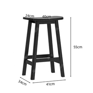 <span class=keywords><strong>Tabouret</strong></span> <span class=keywords><strong>de</strong></span> <span class=keywords><strong>bar</strong></span> en <span class=keywords><strong>bois</strong></span> <span class=keywords><strong>de</strong></span> style <span class=keywords><strong>scandinave</strong></span>, 75 cm, finition blanche, pieds coniques, barre transversale, pour cuisine, salle à manger, <span class=keywords><strong>bar</strong></span> - Product Image 6