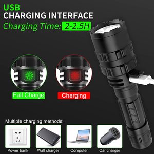 SG XML2 <strong>High</strong> <strong>Power</strong> Hunting Aluminum Alloy Flash Light Rechargeable Mount Long Range Tactical <strong>LED</strong> Light <strong>Flashlight</strong> - Product Image 3