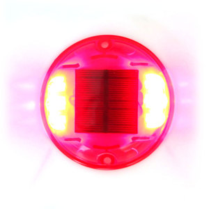 360 độ PC Markers lớn lên bán cầu hình dạng pin hoạt động IP65 không thấm nước LED năng lượng mặt trời Road Studs năng lượng mặt trời đèn sân vườn - Product Image 2