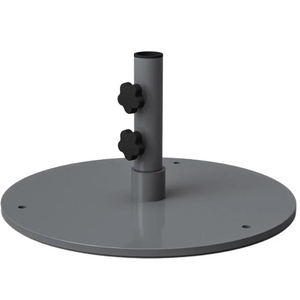 Bases de parasols de patio JH-Mech <span class=keywords><strong>grises</strong></span>, robustes, 50 lb, forme ronde, 20 x 10 pouces, adaptables, en acier pour jardin - Product Image 1