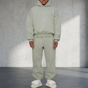 Conjunto Deportivo de 2 Piezas para Hombre, Sudadera con Capucha y Pantalones de Felpa, Ropa de Invierno de Lujo en Varios Colores, Transpirable, de Algodón - Product Image 2