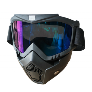 Protection intégrale du visage Anti-buée <span class=keywords><strong>Airsoft</strong></span> Ski Halloween CS Game Cosplay Motocross Lunettes de cyclisme Masque Riding Goggles Shield - Product Image 2