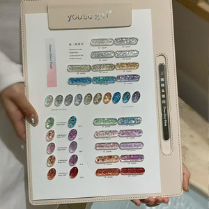ชุดเจลทาเล็บยูวีแบบมีประกายวิบวับ 20 สี พร้อมแผ่นโชว์สี ขายส่ง - Product Image 5