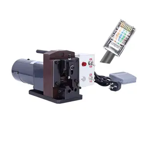 Network cable making machine semi-auto patch cord rj45 crimping machine