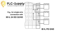 PLC-Supply IB IL PD GND-PAC Ethernet/Modbus RTU 220V Sistema de Control de Automatización Industrial para Estación de E/S Remota