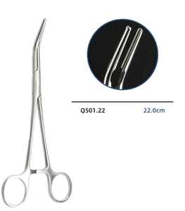 CJH Forceps à fil guide trachéal droit et courbé en acier inoxydable médical, stérilisation haute température, instruments vétérinaires - Product Image 6