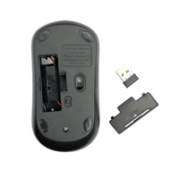 Mouse nirkabel 2.4G MW-007U, tetikus komputer portabel dengan penerima USB untuk PC Tablet Laptop dengan sistem Windows