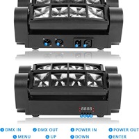 Projecteur laser 8x3W Spider pour scène, DJ, huit yeux RGB, activé par la voix, pour éclairage d'hôtel, contrôle DMX512