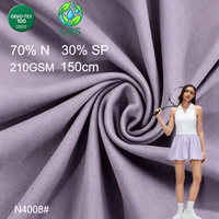 Tissu de sport et yoga en brocart extensible double face, doux, tricoté, 30% nylon 70% élasthanne, respirant, 210 GSM, livraison rapide