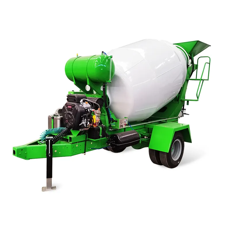 Hot 1.5 cbm trailer pencampur beton howo mixer beton truk siap campuran harga truk