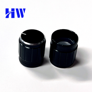 6mm 15x17mm chiết Knob đen hợp kim nhôm Knob điều khiển âm lượng ROTARY Knob có khía trục lỗ - Product Image 5