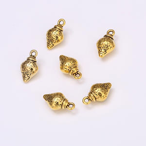 จี้หอยสังข์ขนาดใหญ่ย้อนยุคชุบโลหะด้วยไฟฟ้าอุปกรณ์ DIY สำหรับสร้อยข้อมือสร้อยคอลูกปัดหลวมจี้หอยสังข์อัลลอยสไตล์ย้อนยุค - Product Image 4