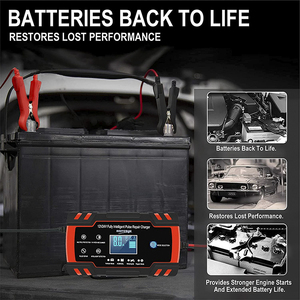Chargeur de <span class=keywords><strong>batterie</strong></span> de voiture intelligent 12V 24V chargeur de <span class=keywords><strong>batterie</strong></span> au <span class=keywords><strong>plomb</strong></span> désulfateur responsable réparation d'impulsion chargeur de <span class=keywords><strong>batterie</strong></span> - Product Image 3