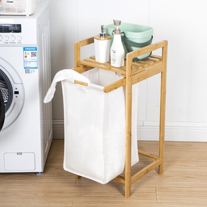 <span class=keywords><strong>Panier</strong></span> à <span class=keywords><strong>linge</strong></span> sale en toile <span class=keywords><strong>de</strong></span> bambou avec poignée <span class=keywords><strong>de</strong></span> cadre séparateur coulissant pour chambre ou salle <span class=keywords><strong>de</strong></span> bain - Product Image 2