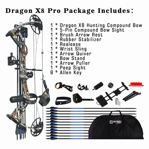 Sanlida tir à l'<span class=keywords><strong>arc</strong></span> Dragon X8 <span class=keywords><strong>chasse</strong></span> <span class=keywords><strong>arc</strong></span> et flèche Kit complet dessiner poids 60lbs <span class=keywords><strong>pour</strong></span> adultes et adolescents débutant pratique - Product Image 2